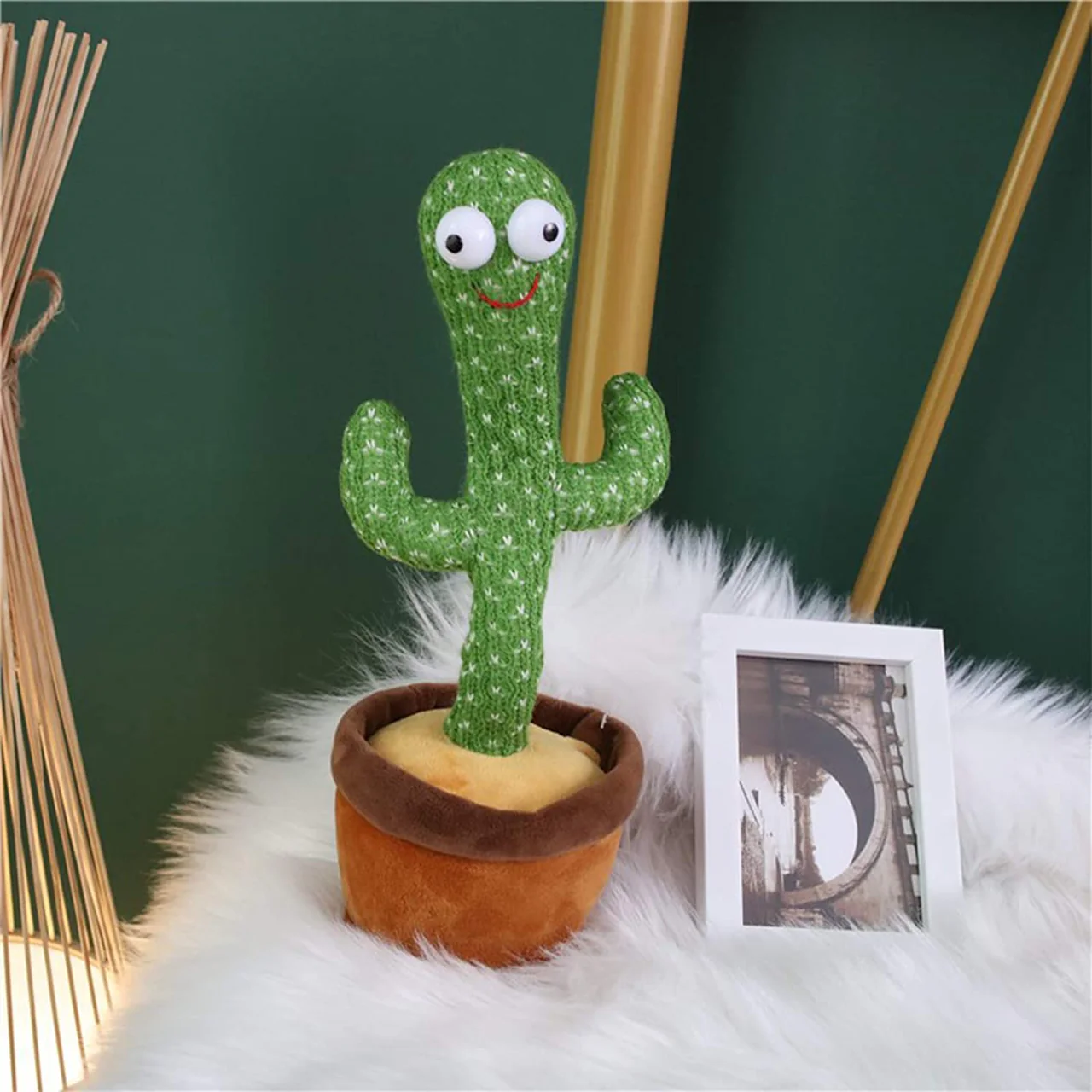 Rechargeable Cute Dancing and Talking Cactus - Large