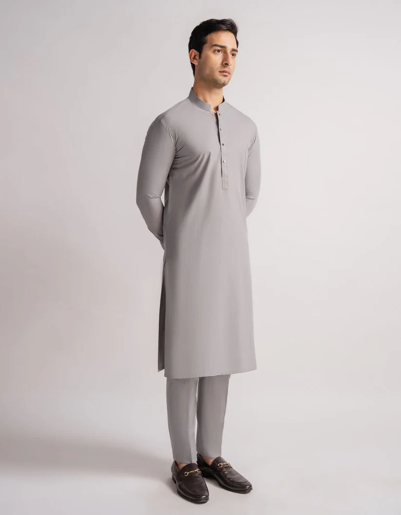 Grey Kameez Shalwar