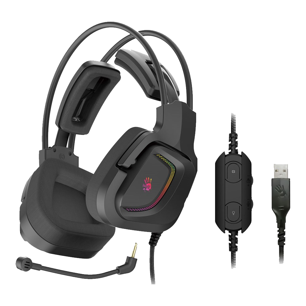 Bloody G575 Pro 7.1 Virtual Surround Sound RGB Gaming Headset – Black