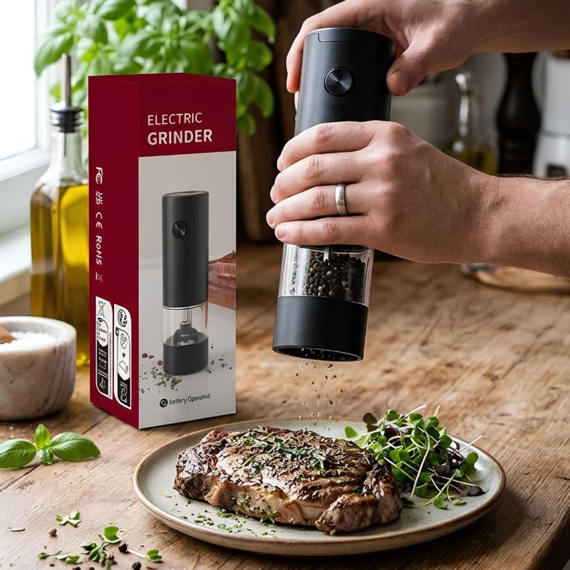 Cell Operated Salt & Pepper Grinder Electric Spice Mill